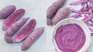 How to make purple sweet potato puree