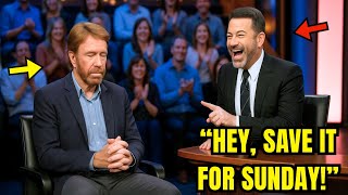 Jimmy Kimmel Cuts Off Chuck Norris’s Prayer — Then Regrets It Live on Air