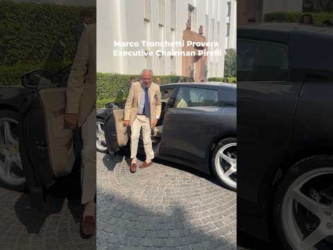 Marco Tronchetti Provera (Pirelli) guida una Ferrari Luce