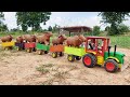 Three Mini Tractor from Wood DIY Woodworking Mini Tractor