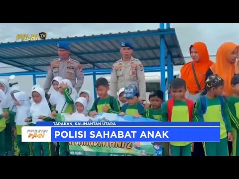 BELAJAR SERU DI PERPUSTAKAAN TERAPUNG DITPOLAIRUD POLDA KALTARA