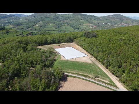 Labaronne-Citaf installe une citerne souple semi-enterrée de 10000 m3 ! 