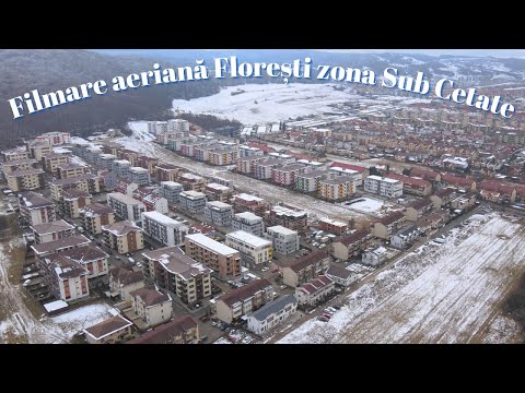 Filmare aeriană Florești zona Sub Cetate