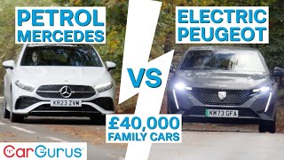 Petrol Mercedes A200 vs Electric Peugeot E-308: Same price, VERY different cars
