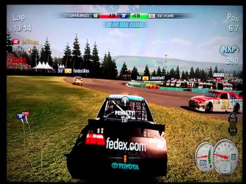 Crazy Crashes on NASCAR The Game 2011 #91-136