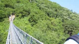 preview picture of video 'The hanging bridge at San Marcello Pistoiese in Tuscany Italy'