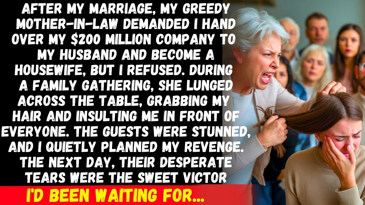 My greedy MIL demanded that I hand over my $200M company to my husband or get out. But then..