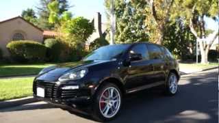 2010 Porsche Cayenne Turbo Black on Chestnut PDCC FOR SALE in Beverly Hills CALL RYAN