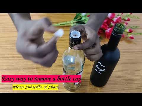 How To Remove A Liquor Bottle Cap easily | Easy Hack For Liquor Bottle Cap Removal