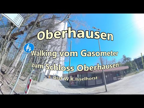 Oberhausen Vom Gasometer zum Schloss Oberhausen ( 4K 360 Grad Video )