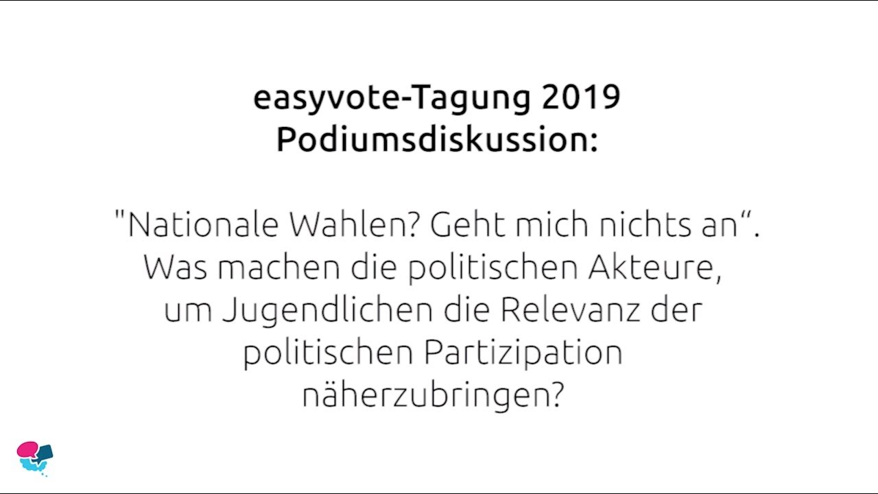 easyvoe-Tagung 2019: «Nationale Wahlen? Geht mich nichts an».