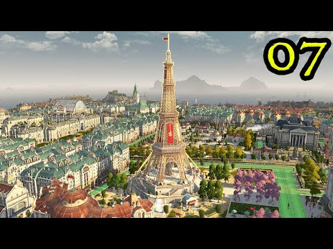 THE IRON TOWER - Anno 1800 TOURIST SEASON - NEW DLC MegaCity Crown Falls || Part 07 || City Builder
