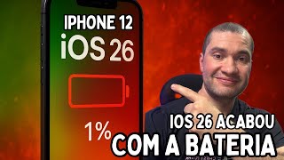 iOS 26 ACABOU com a BATERIA do seu iPhone 12? 🥵 O TRUQUE SECRETO para SALVAR ela (Automação)