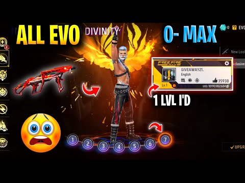 8 Prime in 1 Lvl I'd 😨 | All Evo Gun Upgrade 0- Max 🤑