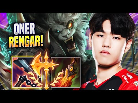 ONER DOMINATING WITH RENGAR! - T1 Oner Plays Rengar JUNGLE vs Nidalee! | Season 2022