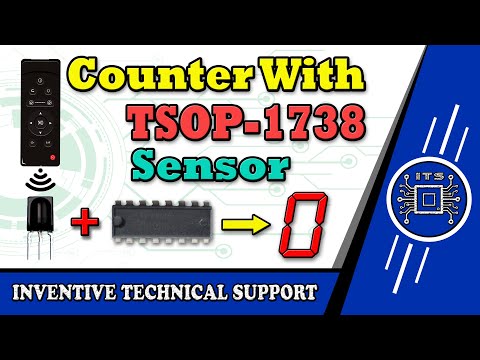 How to Make a Segment Segment Counter 0 to 9 Using CD4026 IC and TSOP 1738 IR Receiver by ITS #its