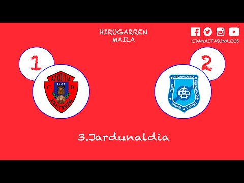 Anaitasuna 1-2 Ariznabarra (3.Jardunaldia)