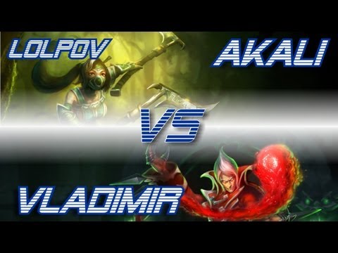 LoLPoV - Akali vs Vladimir [Top] (League of Legends Live Commentary)