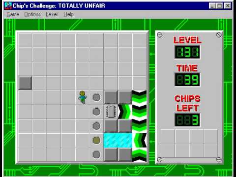Chip's Challenge 1 Level 131 (Totally Unfair) - 26 seconds