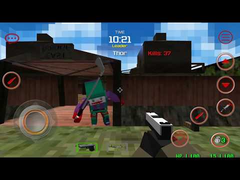 Cube Arena zombie Warfare Multiplayer Video