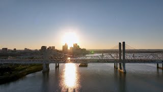 Downtown Louisville, Kentucky Aerial Drone Video 4K Short Film