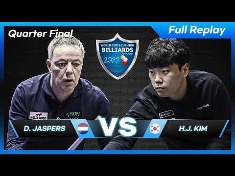 Quarter Final - Dick JASPERS vs Haeng Jik KIM (Ankara World Cup 3-Cushion 2022)
