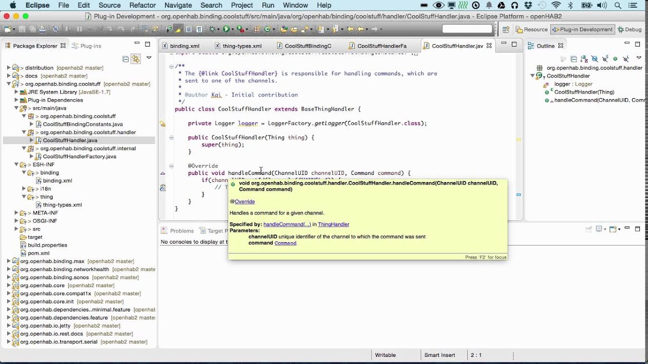 openHAB 2 - Getting Started with Binding Development