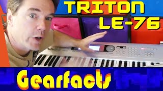 Video thumbnail for New internet sounds for the KORG Triton Le76 by Gearfacts