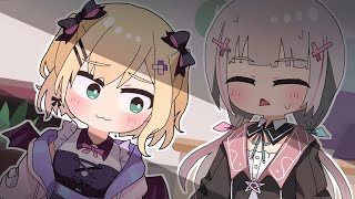 【手描き】のあちゃんと身長が同じなのに小さいセナちゃん【ぶいすぽっ!/胡桃のあ/空澄セナ】【マンガ動画/アニメ/VTuber】