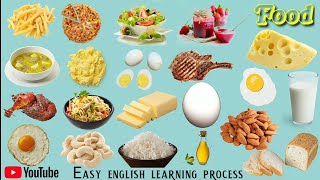 Foods Name || foods || Easy english learning process