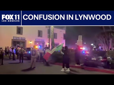 TSA workers mistaken for ICE agents; Drawing protest in Lynwood | FOX 11 LA