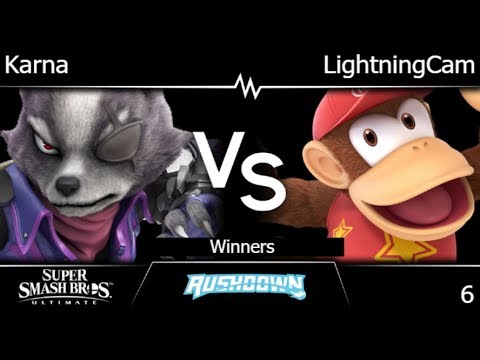 Rushdown 6 - Karna (Wolf) vs LightningCam (Diddy) Winners - SSBU