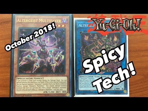 Yu Gi Oh! ALTERGEIST DECK PROFILE! CRAZY TECH CHOICES! OCTOBER 2018!