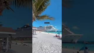 Ocean cay Marine Reserve by MSC - MSC SEASCAPE DOCKED at private Island #msccruises #cruiseship