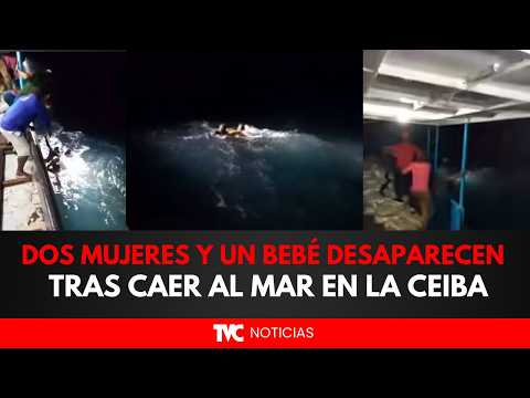 Dos mujeres cayeron al mar, una de ellas junto a su bebé, quienes siguen sin ser encontrados