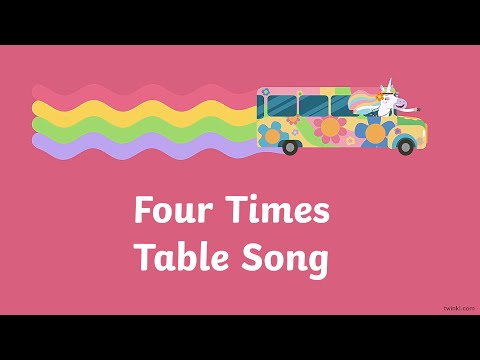 Twinkl Four Times Table Song