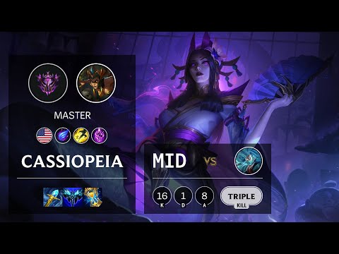 Cassiopeia Mid vs Zilean - NA Master Patch 11.3