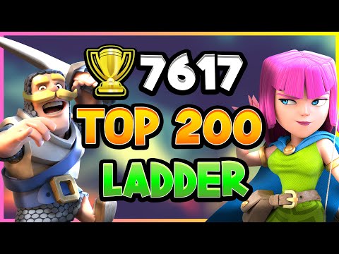 74 🏆7617 Top 200 Ladder Push with 3.0 Xbow Cycle! — Clash Royale