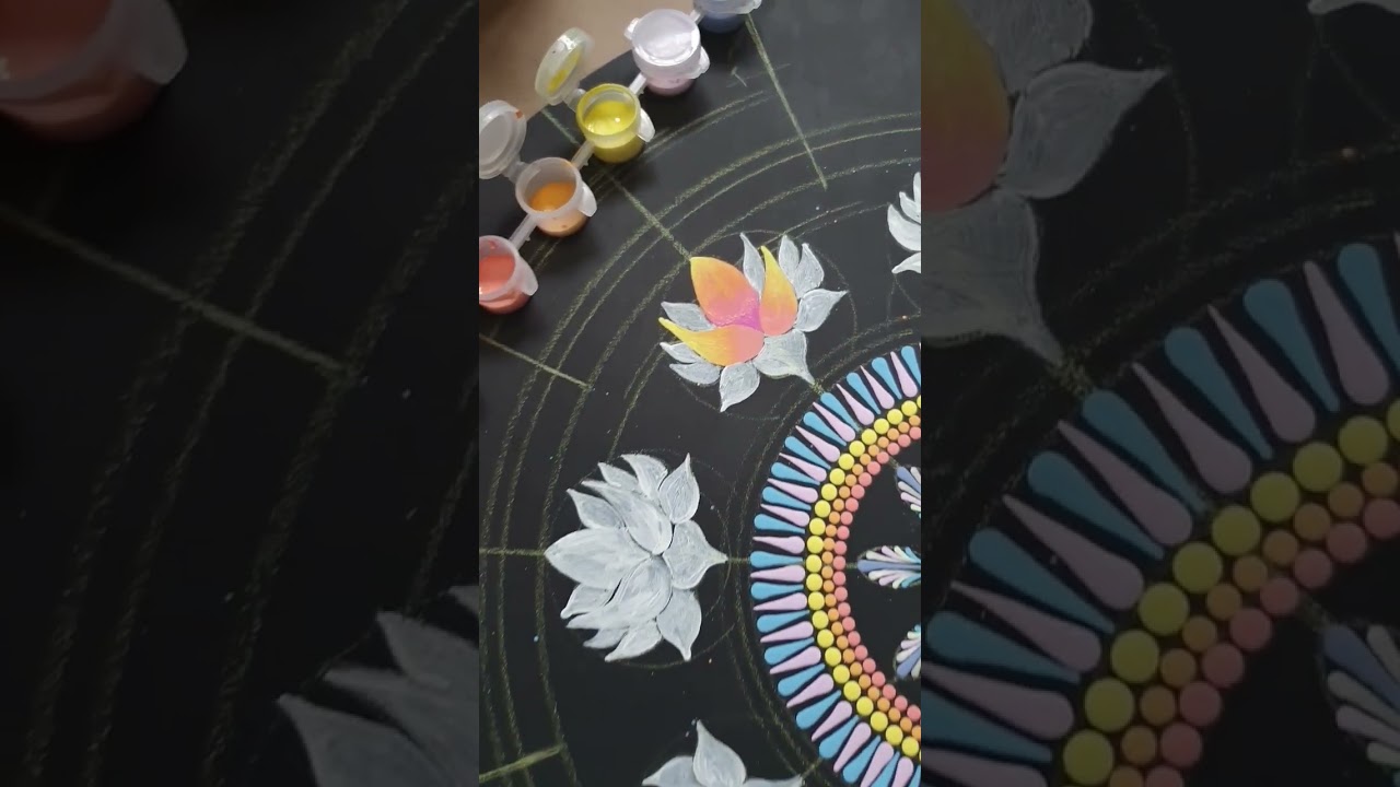 Mandala Pontilhismo: Flor de lótus