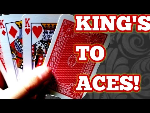 INSANE KINGS TO ACES Card trick REVEALED!/Beginner Card TUTORIAL!