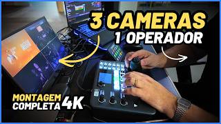Como Transmitir Evento com 3 Câmeras Usando Apenas 1 Pessoa (Setup Completo 4K)