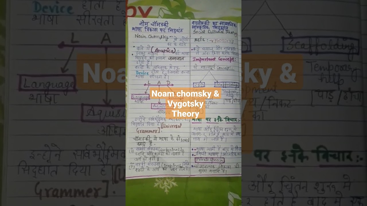 Noam chomsky & Vygotsky theory # ctet 2023 ##pedagogy fast revision