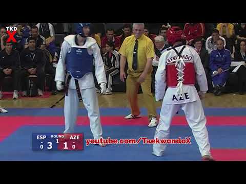 Taekwondo Euros 2006 Male Middle Weight Semi Final - Jon Garcia (ESP) v Tavakgul Bayramov (AZE)