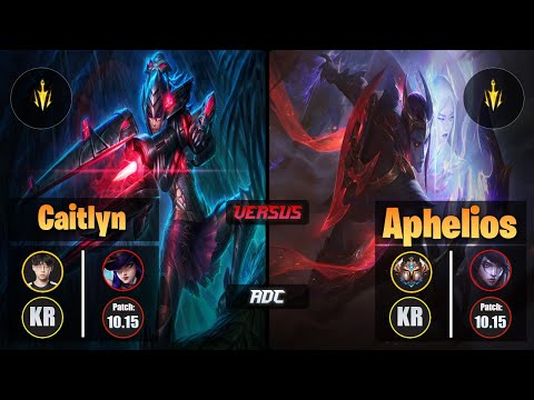 Zenit CAITLYN (ADC) [Lethal Tempo] VS APHELIOS - Challenger KR Patch 10.15
