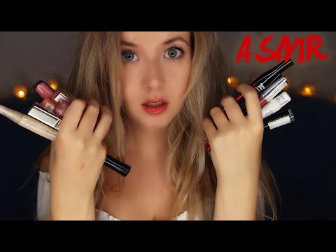 ASMR Testing my lipsticks 💄 Lip-gloss, lipstick and lip balm Try-On 👄 Soft spoken voice