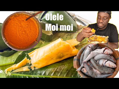 She Cooks the BEST OLELE/MOI MOI in GAMBIA !! Cooking the Most popular street food in west africa.