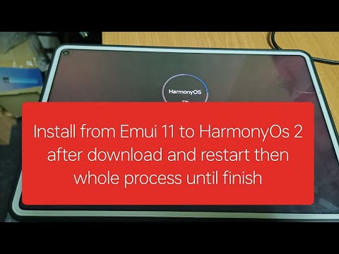 Huawei Matepad pro 10.8 update from Emui 11 to HarmonyOs 2