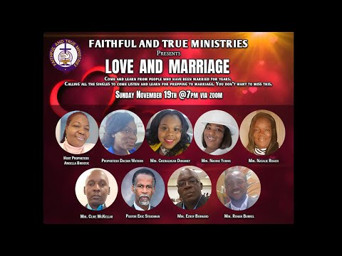 Love and Marriage Conference - Sunday November 19th, 2023