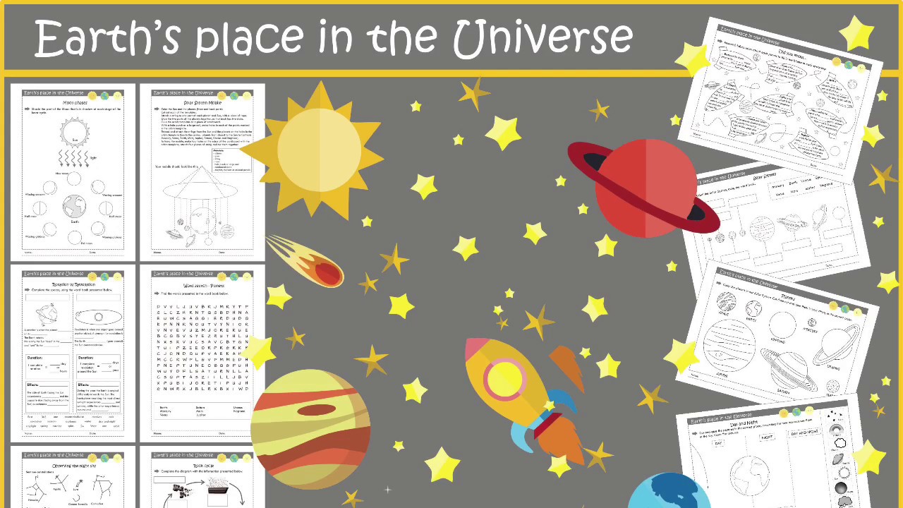 Earth's Place In The Universe Worksheets (NGSS)