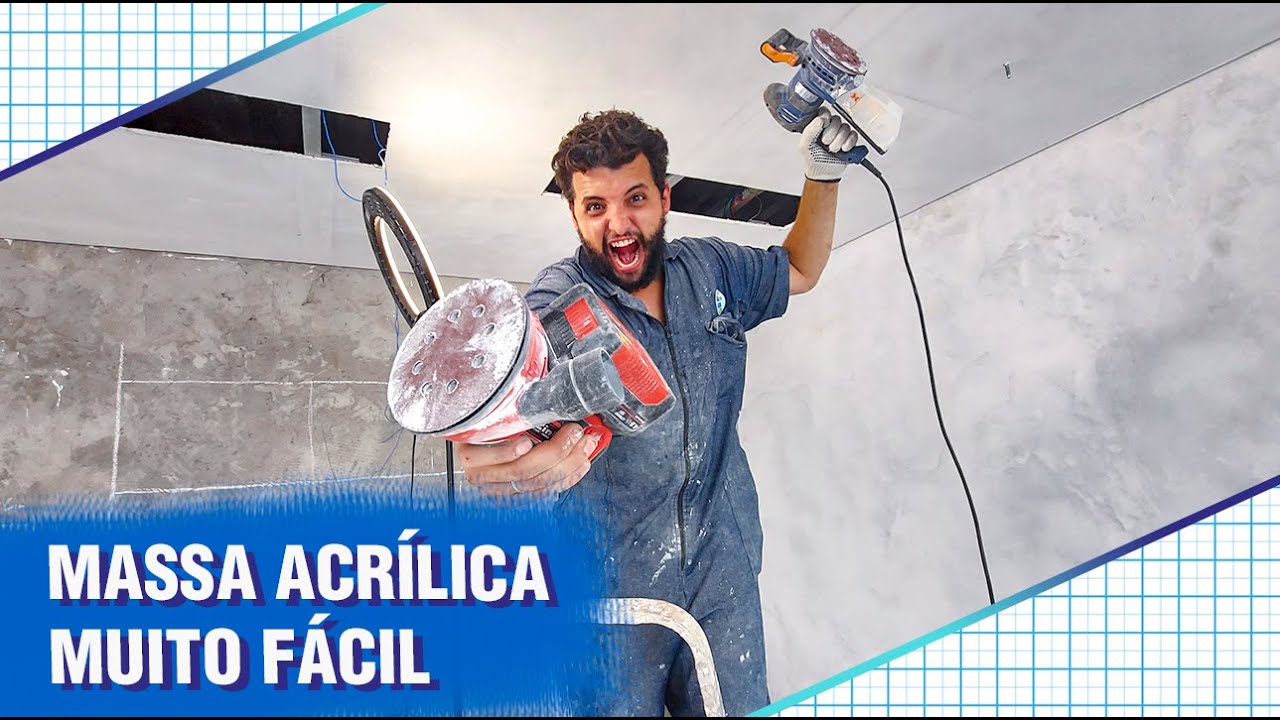 APRENDA A APLICAR  MASSA ACRÍLICA DE UMA VEZ POR TODAS I diario de obra - casa de isopor